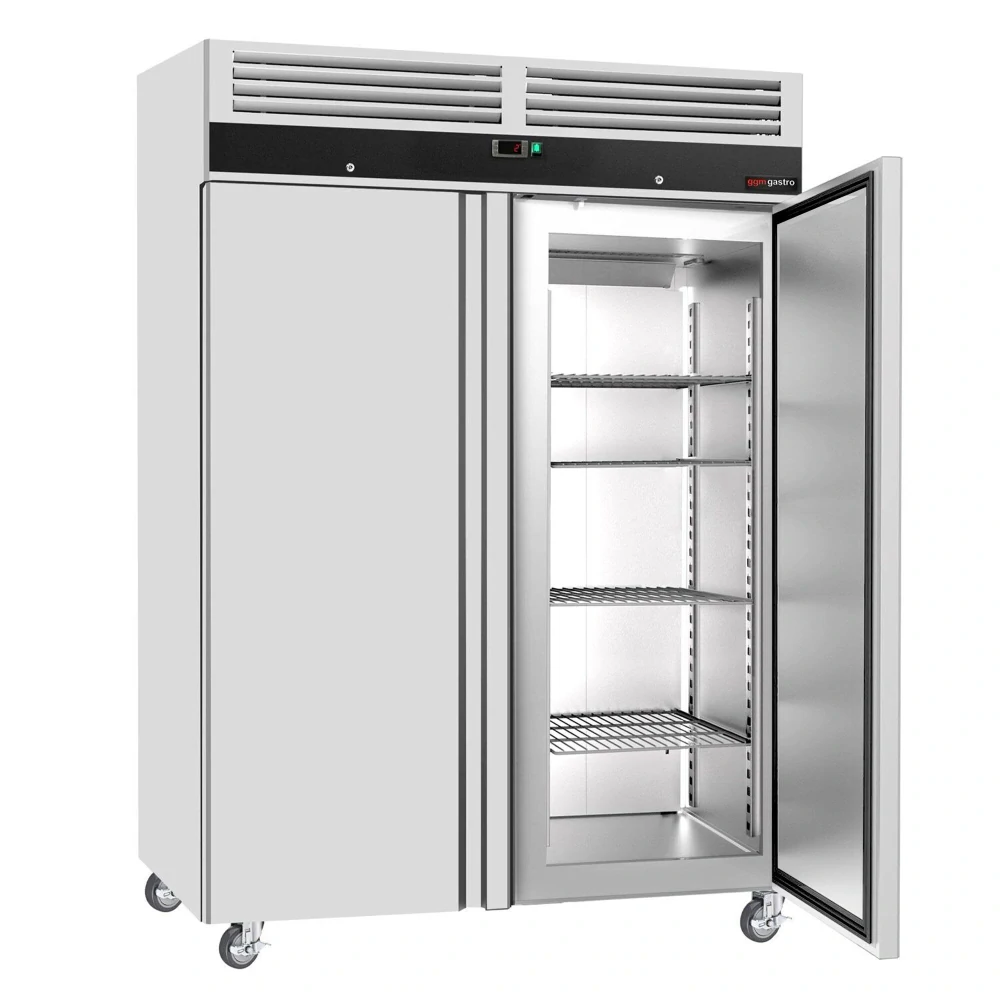 Nerezová skladovací lednice ECO - GN 2/1 - 1400 L - s 2 dveřmi