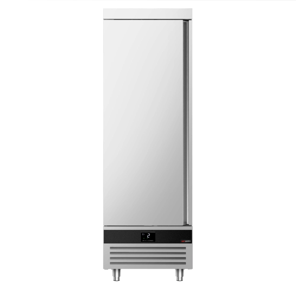 Nerezová chladicí skříň PREMIUM - GN 2/1 - 700 mm - 700 l - až +8 °C - s 1 dveře - Digitální termostat; Samozavírací dveře; Ventilované chlazení;…