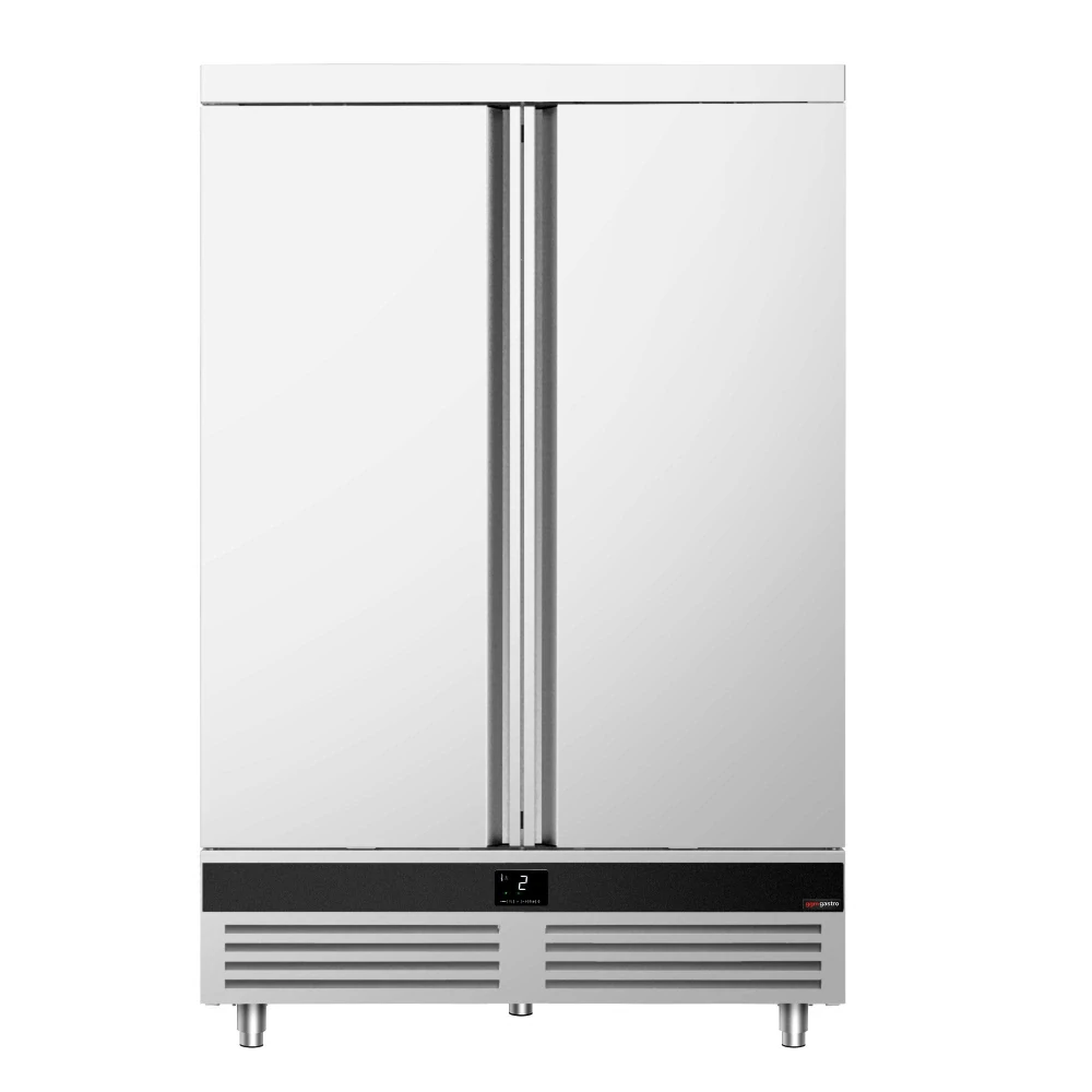 Nerezová chladicí skříň PREMIUM - GN 2/1 - 1 400 mm - 1400 l - až +8 °C - s 2 dveře