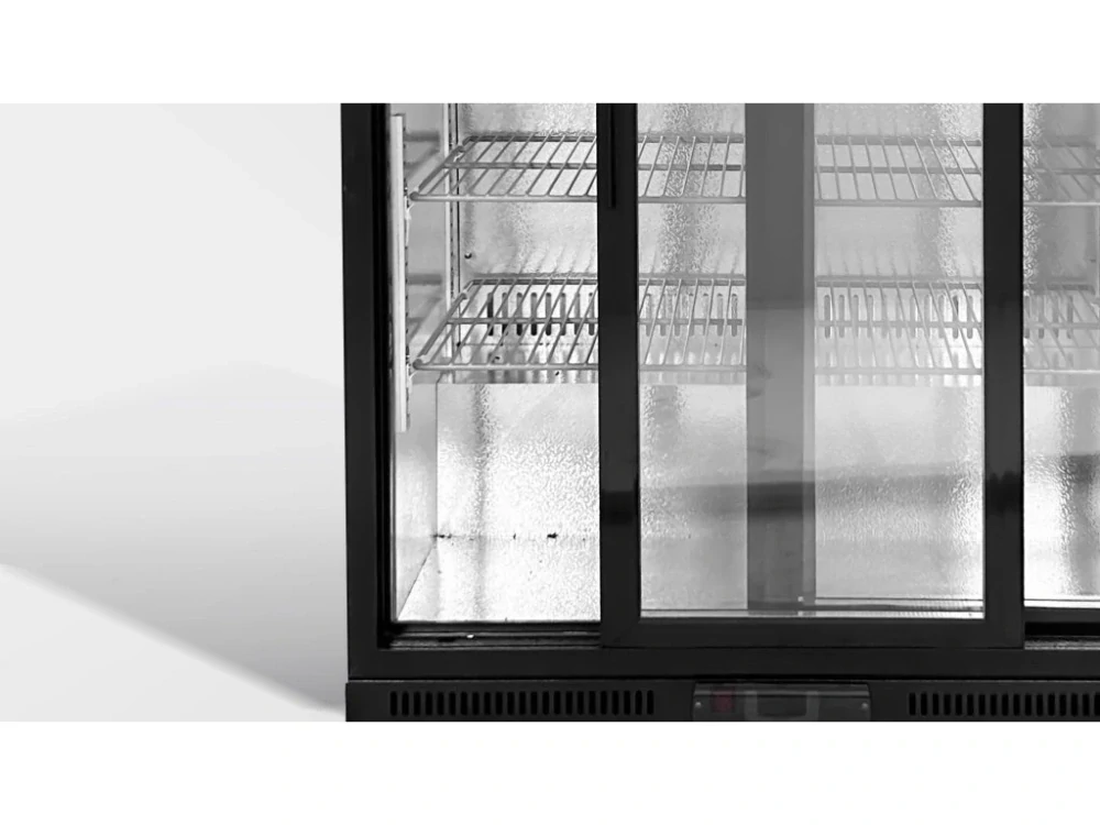 Barová lednice - 1350 x 540 x 900 mm - s posuvnými dveřmi 