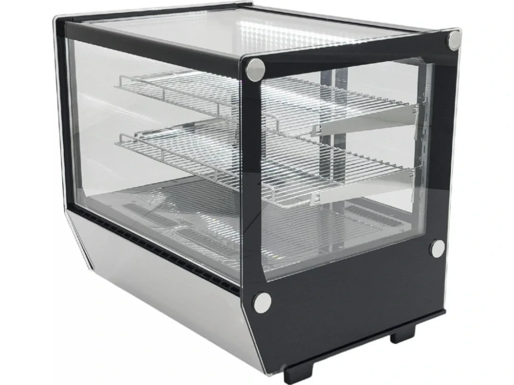 Stolní chladicí vitrína 120 L – stříbrná