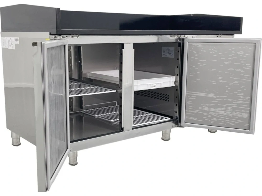 Chladící stůl na pizzu - s černou deskou