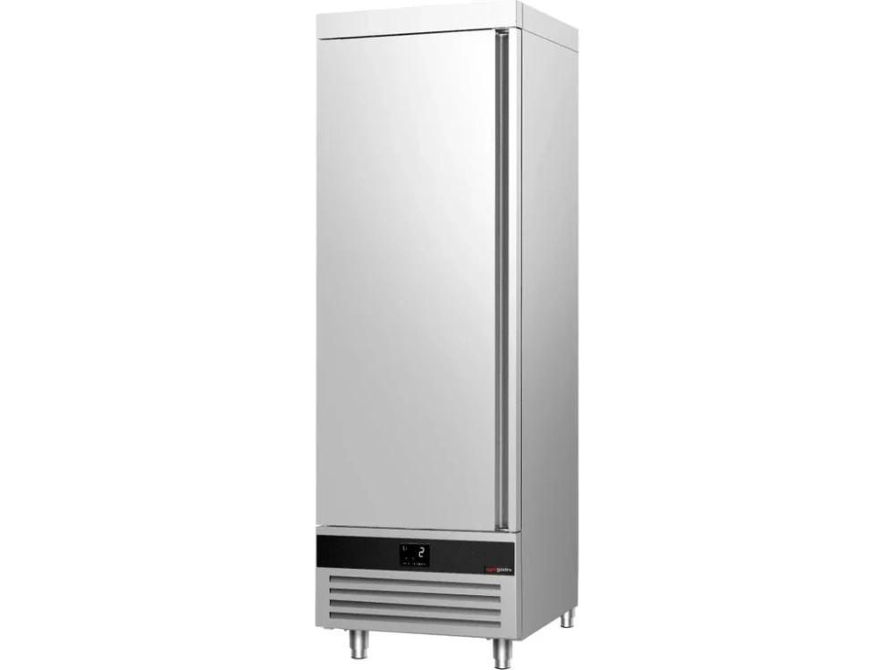 Nerezová skladovací lednice PREMIUM - 600 L - s 1 prosklenými dveřmi
