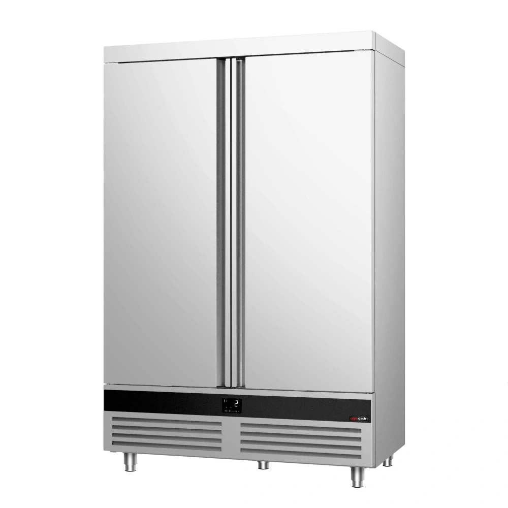 Nerezová skladovací lednice PREMIUM - 1200 L - s 2 dveřmi