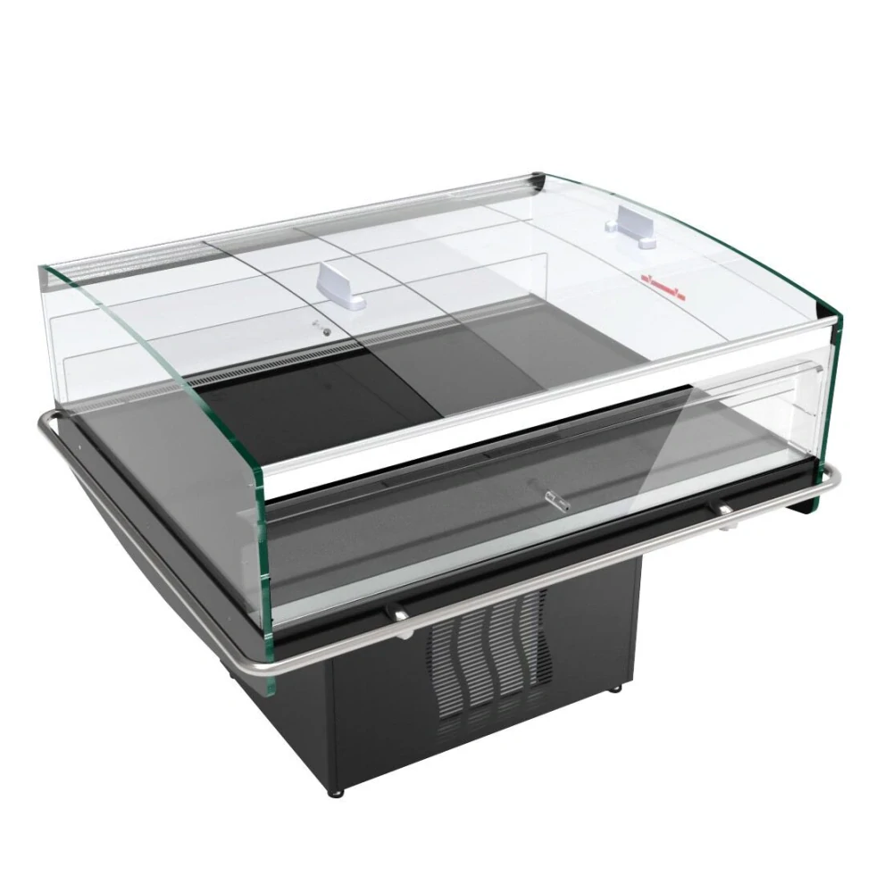 Chladicí ostrov - 1170 mm - Se 2 skleněnými posuvnými dveřmi