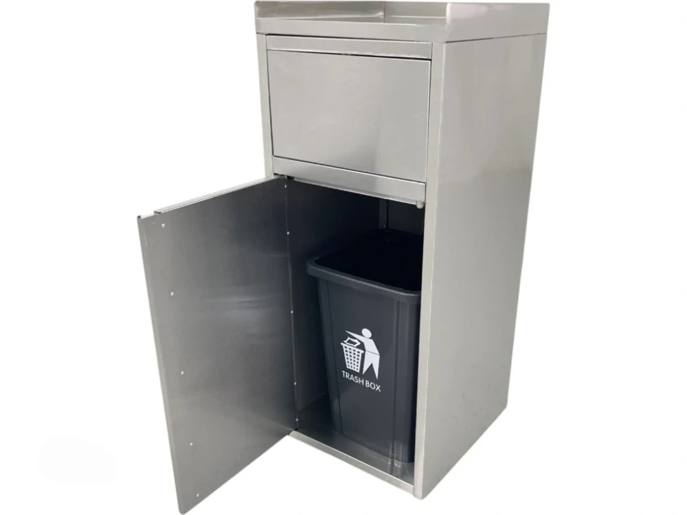 Nerezový odpadkový koš