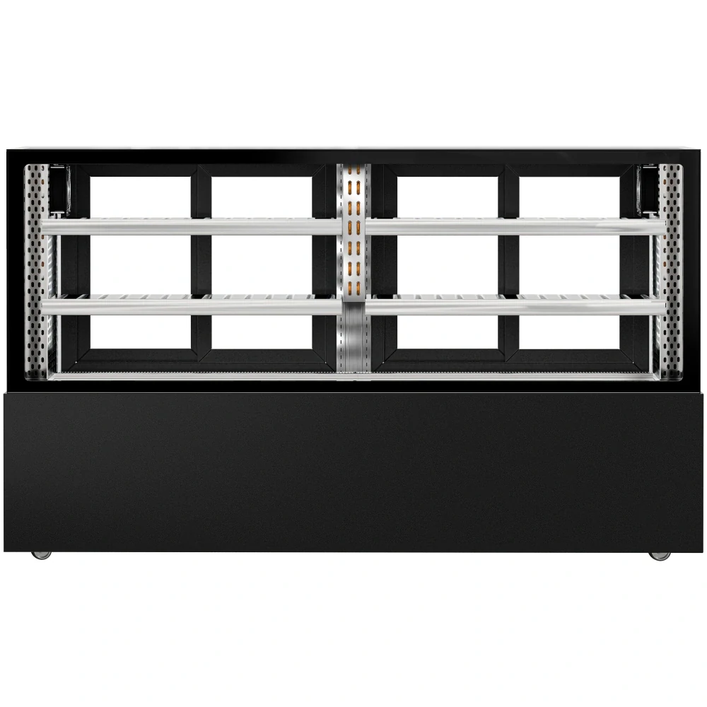 (MUSTER) Masný pult - 2000 mm - s LED osvětlením & 2 policemi