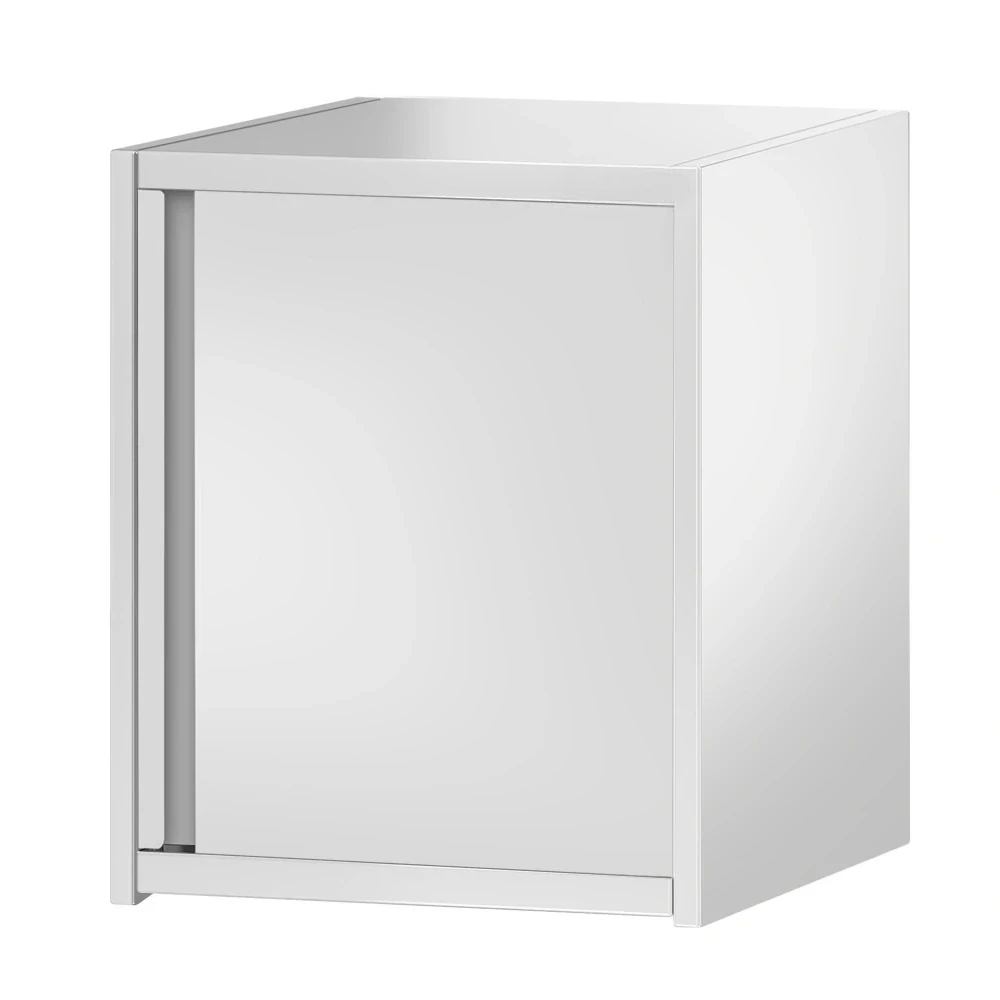 Nerezová nástěnná skříňka PREMIUM 0,6 m - s křídlovými dveřmi - výška 0,65 m