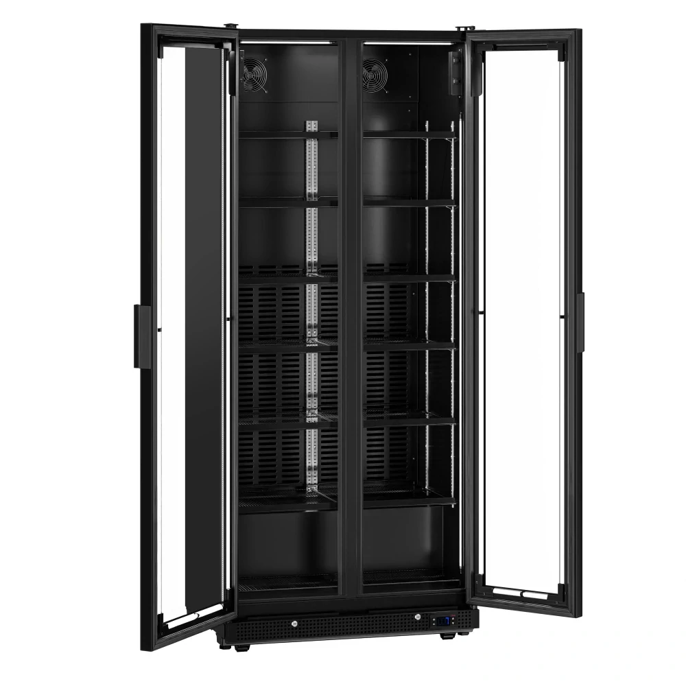 Lednice na nápoje - 898L - bezrámový design - 2 skleněné dveře