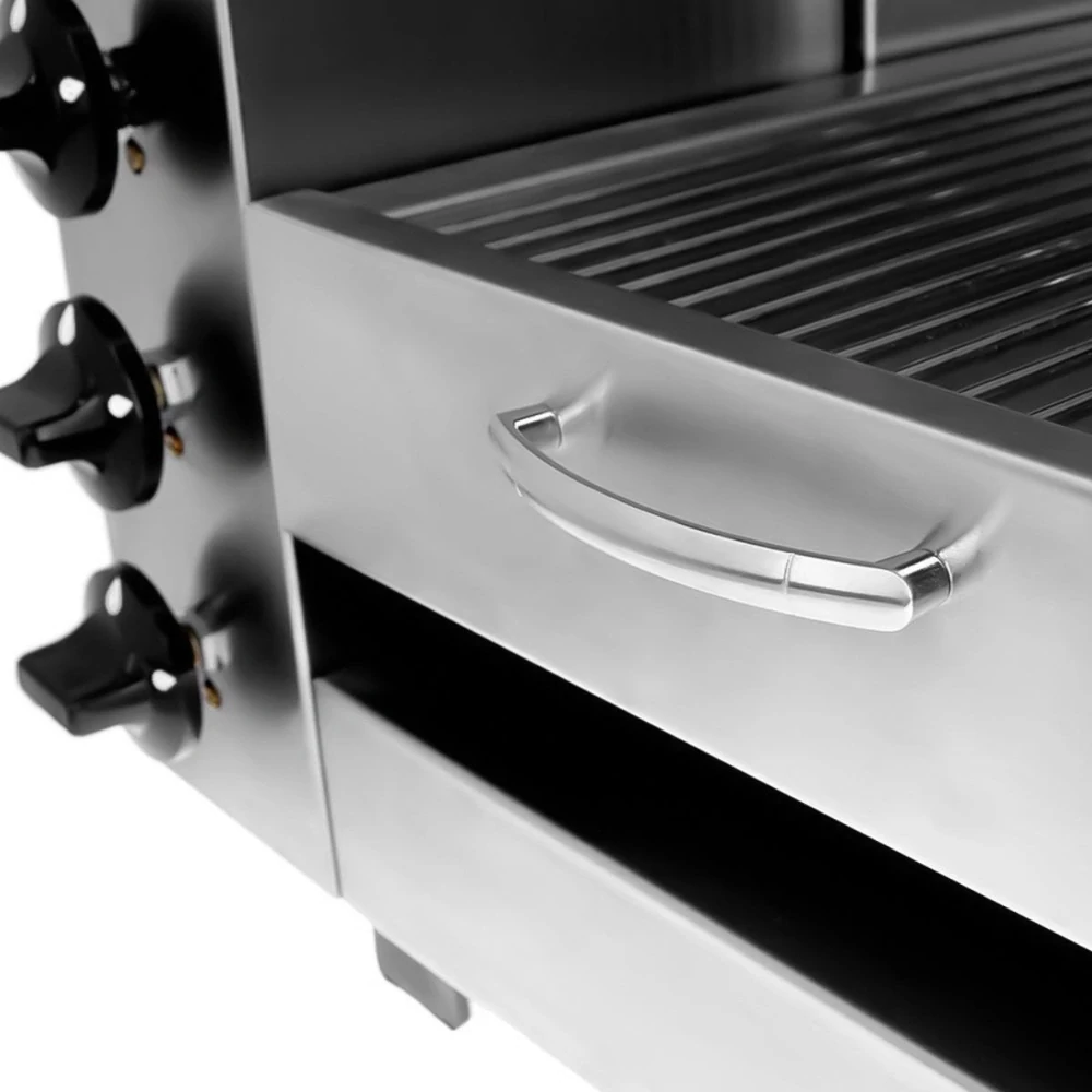 Pita trouba / Salamander PRO se 3 Trouba topnými tělesy - 0,97 m | Trouba na gratinování | Topinkovač | Pečicí gril | Elektrický | Gastro