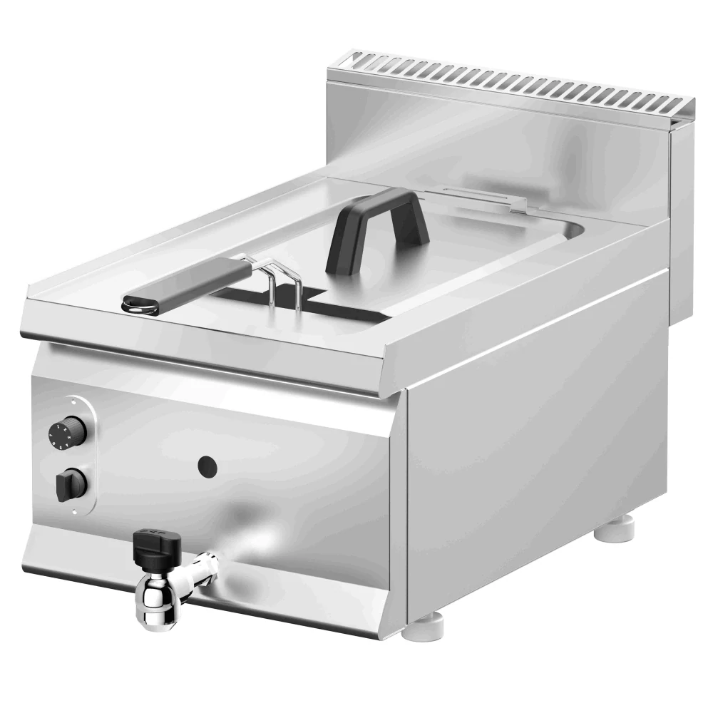 Plynová fritéza - 8 litrů - 6 kW - s vypouštěcím kohoutem