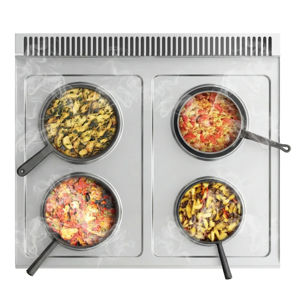 Elektrický sporák - 4x plotýnka kulatá (8 kW)