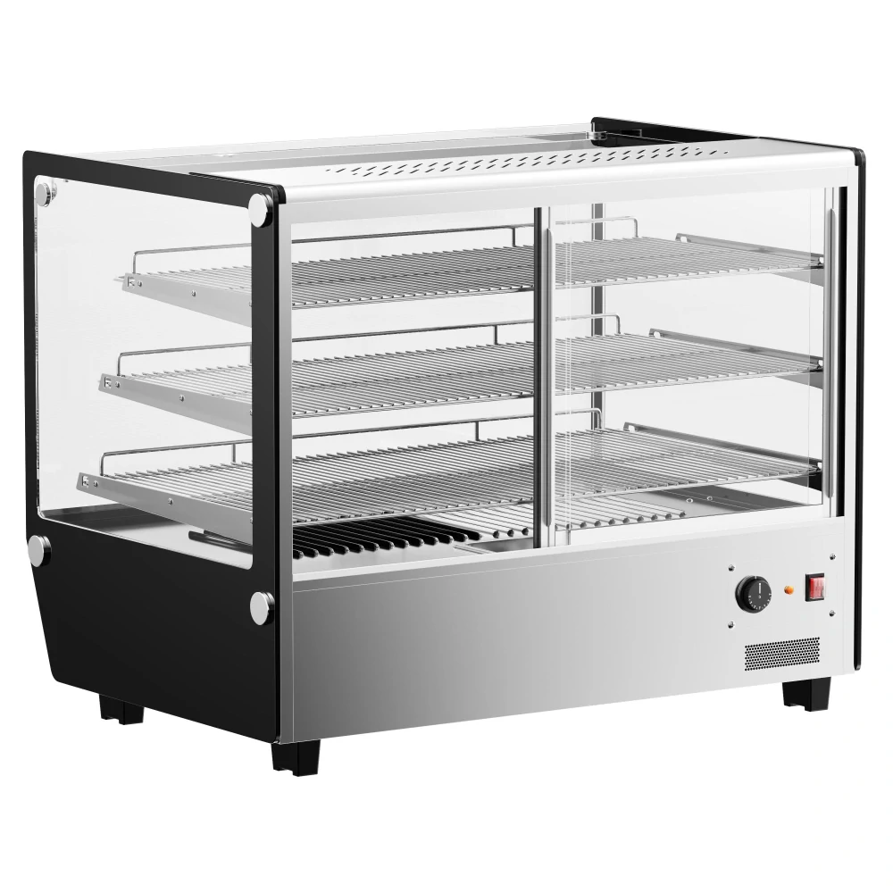 Komerční vyhřívaná vitrína – 880 mm – 1,5 kW – se 3 policemi