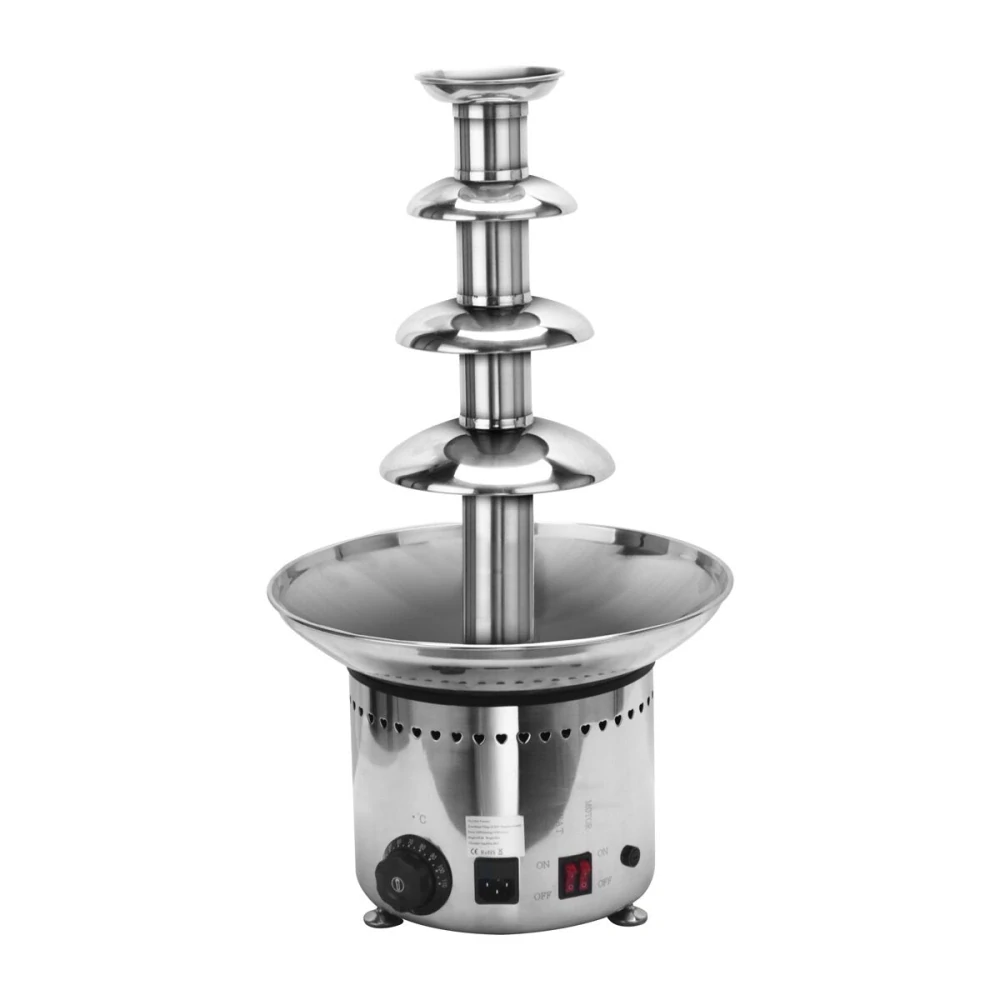 Profesionální čokoládová fontána - 230 W - 4 patra - Plnicí množství: 5 kg - Výška: 600 mm