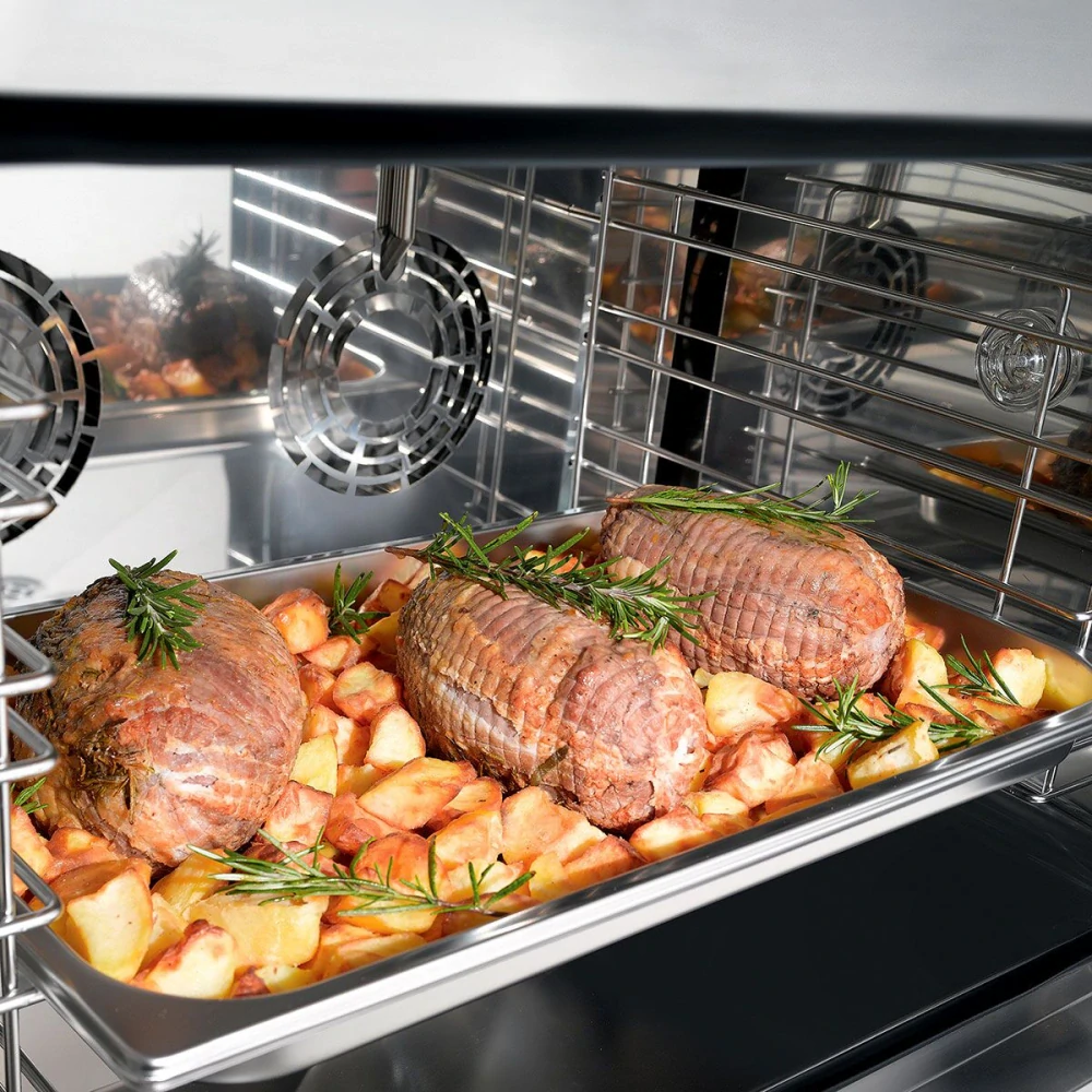 Elektrická Pekárenská horkovzdušná trouba s funkcí páry - Manuální - 4x GN 1/1 nebo EN 60x40