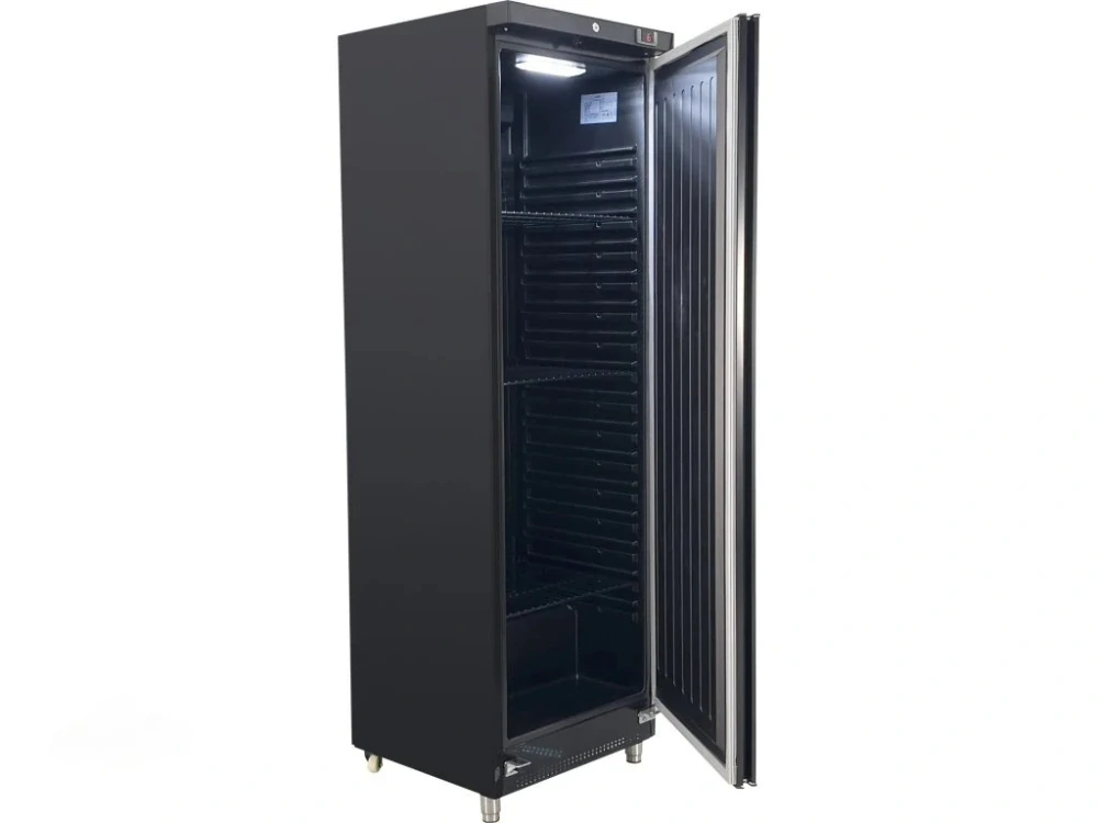 Černá lednice 400 litrů