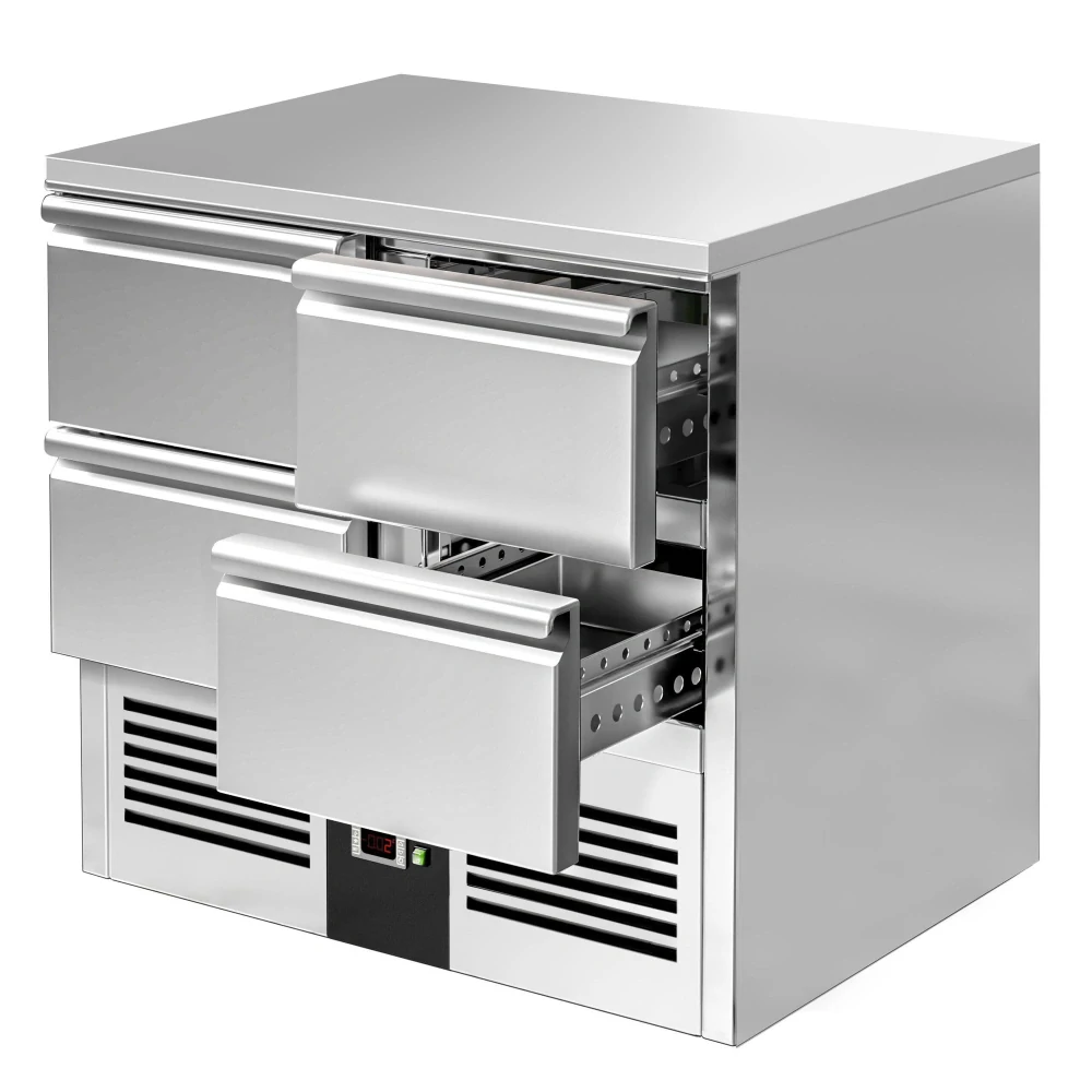 Chladicí stůl PREMIUM - 900x700 mm - se 4 zásuvkami
