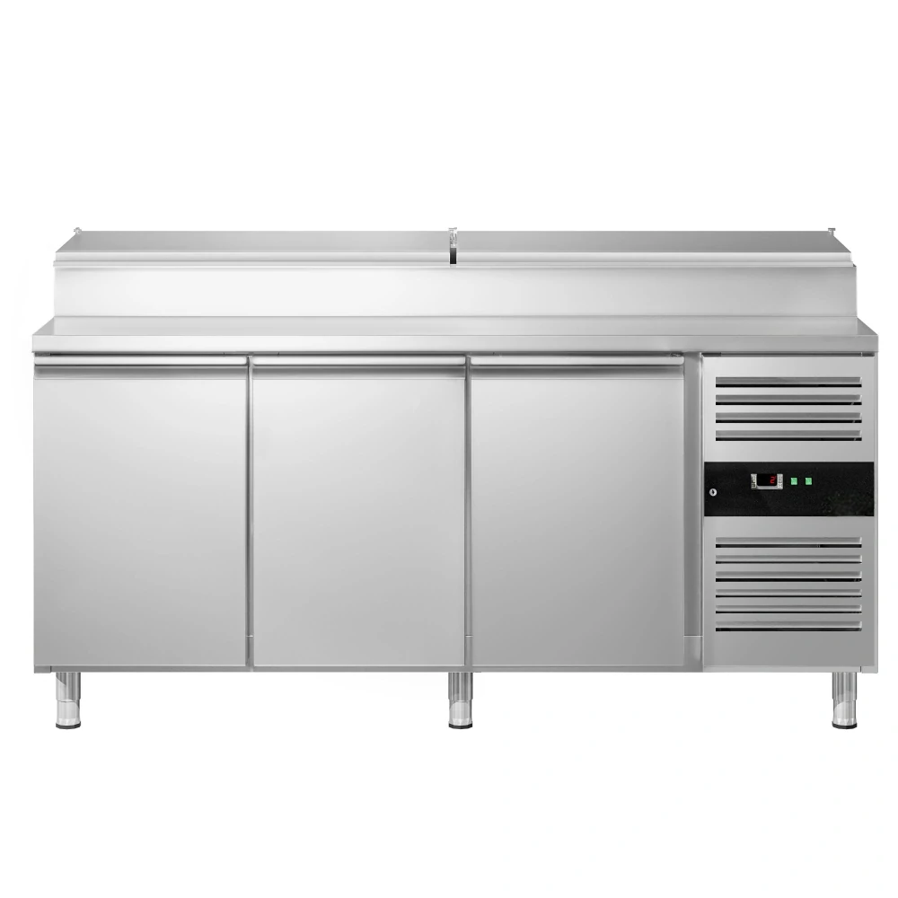 ** Obrázek se může mírně lišit od originálu. Přípravný chladicí stůl PREMIUM - 2020 mm - 3 dveře - pro 10× GN 1/3