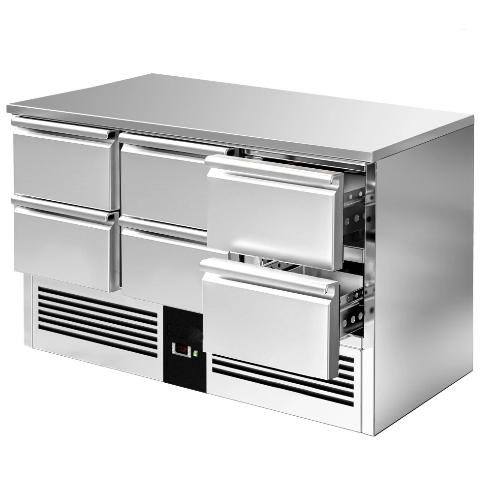Chladicí stůl PREMIUM - 1365x700 mm - 6 zásuvek