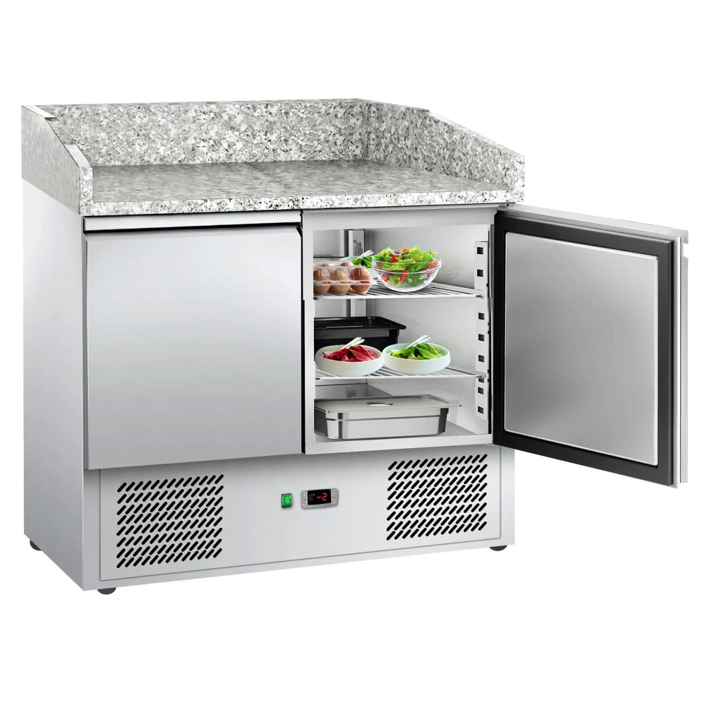 Chladicí stůl na pizzu ECO - 935x700 mm - Se 2 dveřmi
