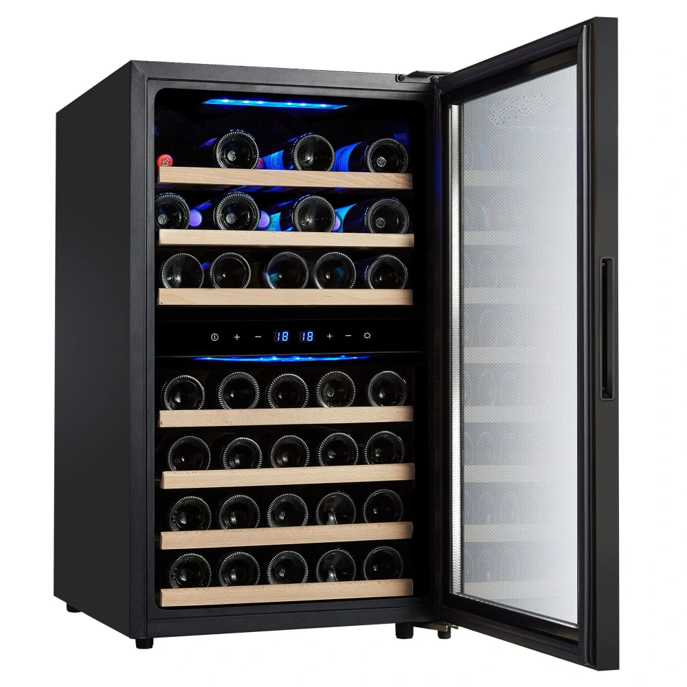 Vinotéka / Chladnička na víno - 2 klimatické zóny - 120 l - max. 45 lahví