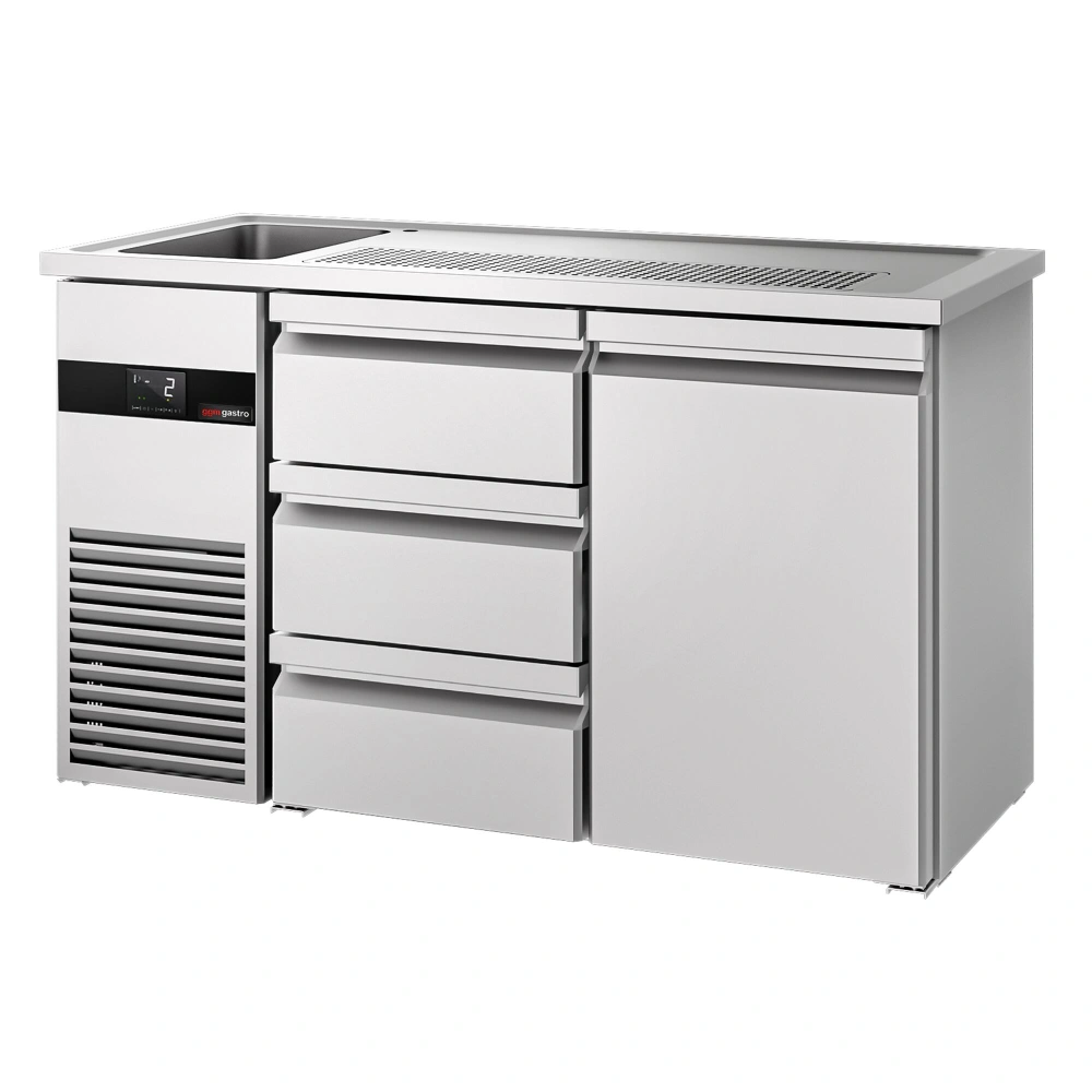 Výčepní pult PREMIUM - 1550x700 mm - 1 dveře & 3 zásuvky