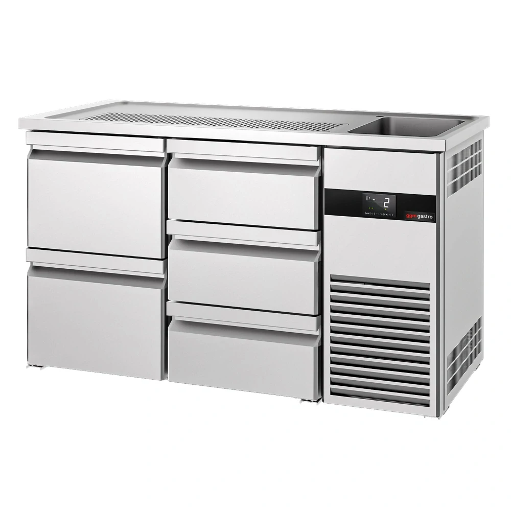 Výčepní pult PREMIUM - 1550x700 mm - 5 zásuvek