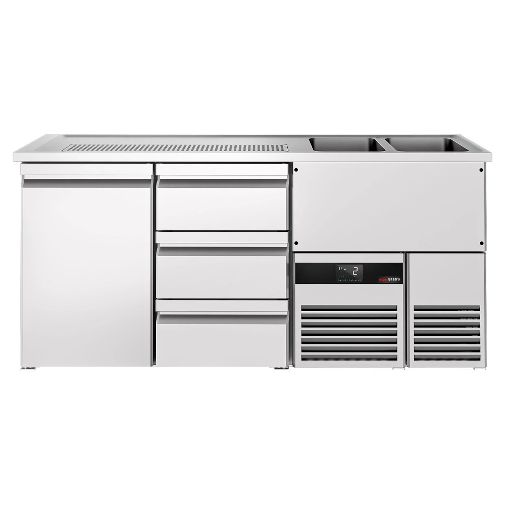 Výčepní pult PREMIUM - 1950x700 mm - 1 dveře & 3 zásuvky