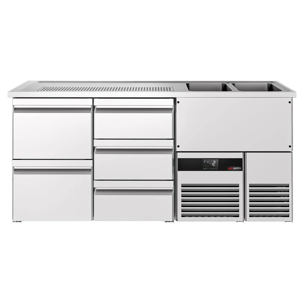 Výčepní pult PREMIUM - 1950x700 mm - 5 zásuvek