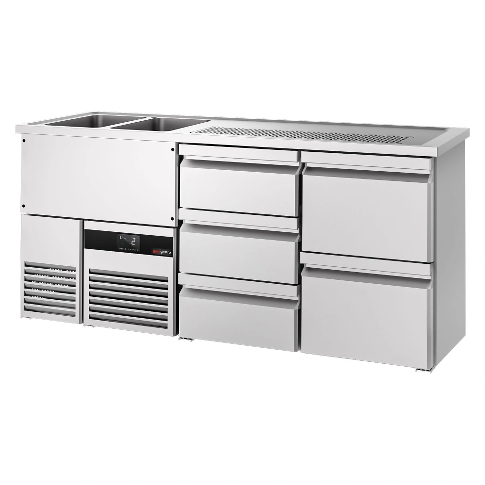 Výčepní pult PREMIUM - 1950x700 mm - 5 zásuvek