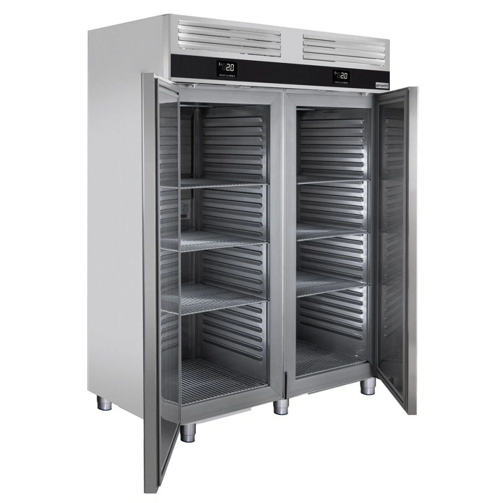 Kombinovaná chladicí a mrazicí skříň PREMIUM - GN 2/1 - 1 400 l - až +8 °C - s 2 dveře - Digitální termostat; Ventilované chlazení; Automatické…