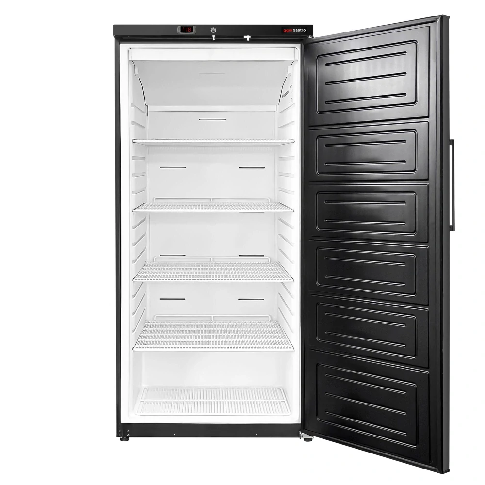 Nerezová mrazicí skříň ECO - 600 l - s 1 dveřmi - černá