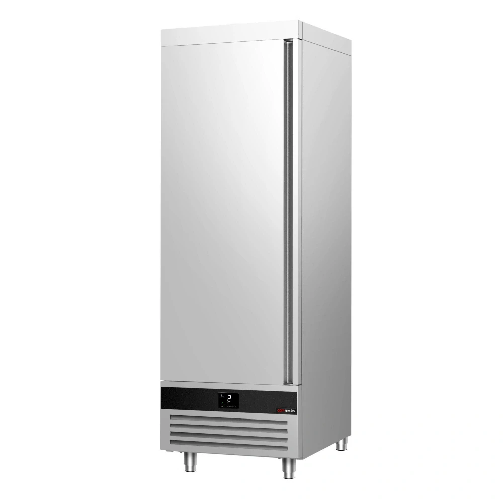 Nerezová chladicí skříň PREMIUM - GN 2/1 - 700 mm - 700 l - až +8 °C - s 1 dveře - Digitální termostat; Samozavírací dveře; Ventilované chlazení;…