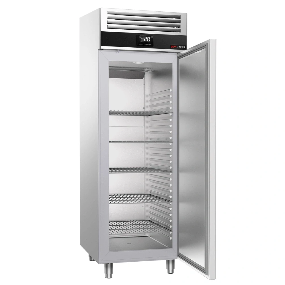 Mrazák Nerezová ocel PREMIUM - GN 2/1 - 700 mm - 1460 l - až -22 °C - s 1 dveře vpředu a 1 dveře vzadu - Digitální termostat; Ventilované chlazení;…