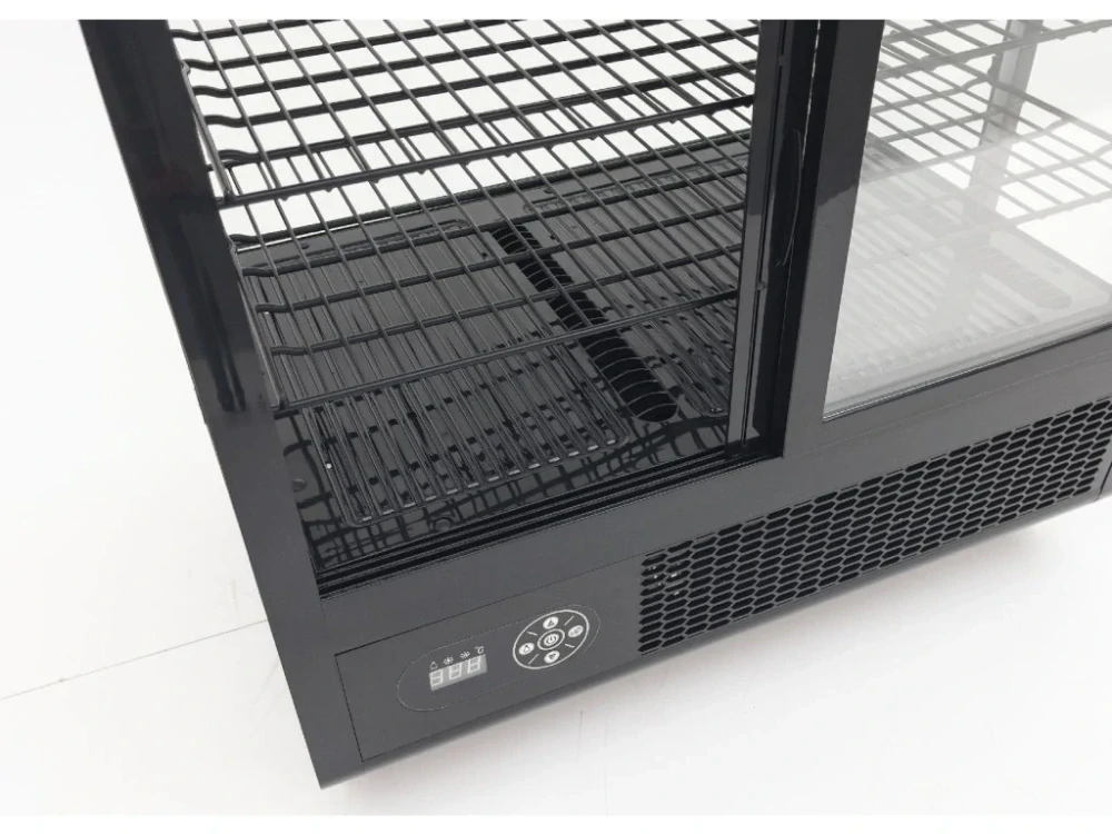 Stolní chladicí vitrína 100 l – černá 