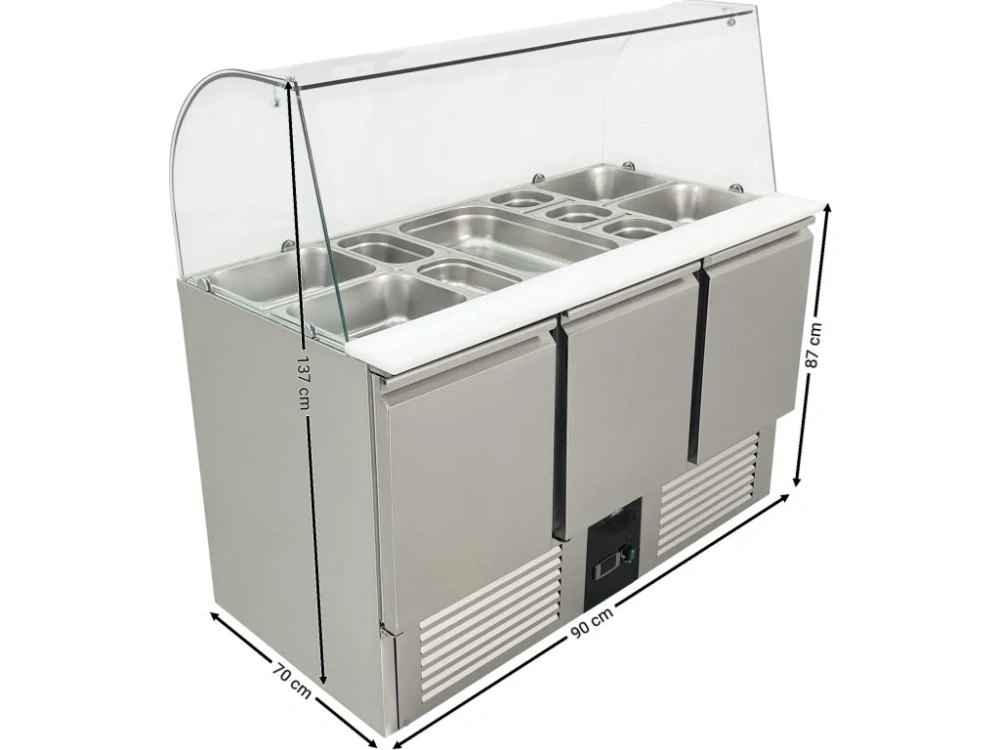 Saladeta - 1,37 x 0,7 m - se 3 dvířky