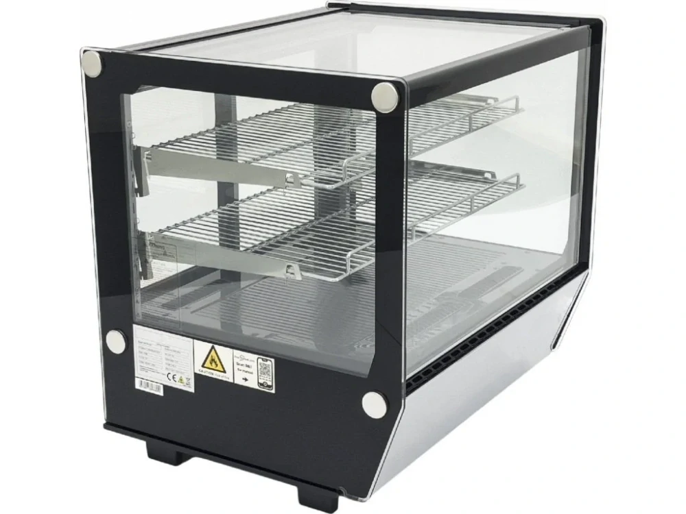 Stolní chladicí vitrína 120 L – stříbrná