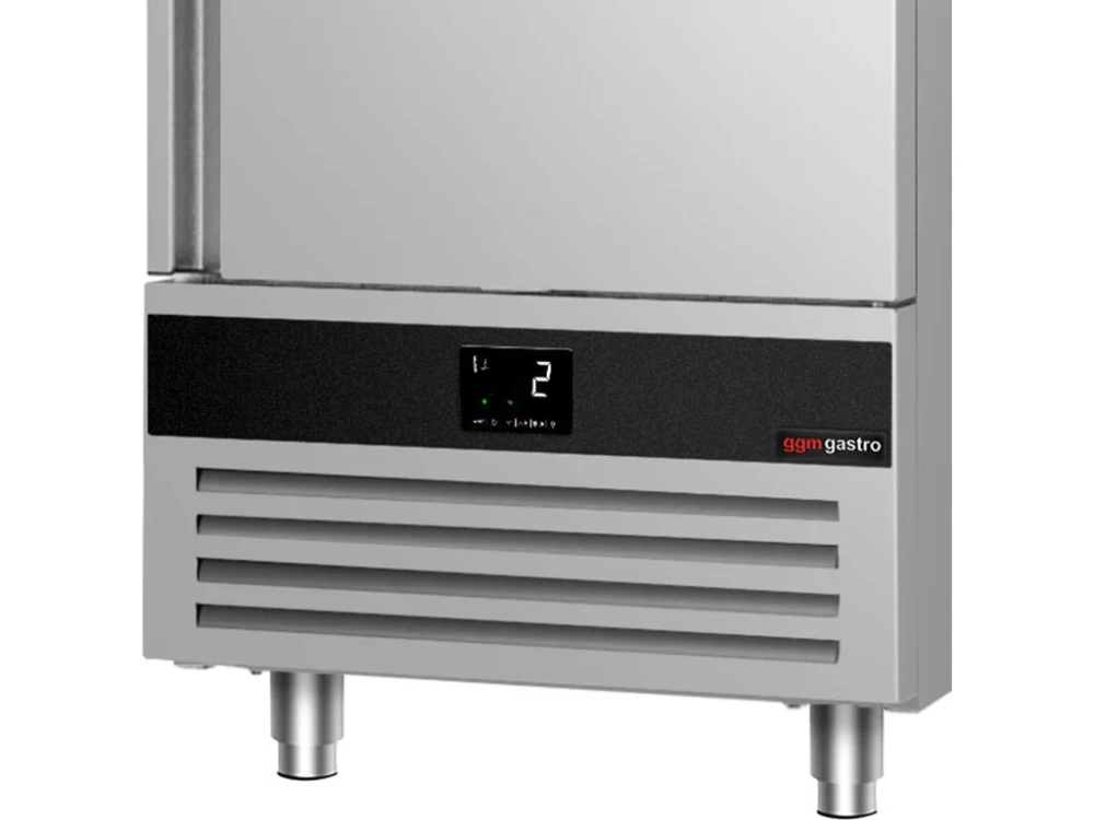 Nerezová skladovací lednice PREMIUM - 600 L - s 1 prosklenými dveřmi