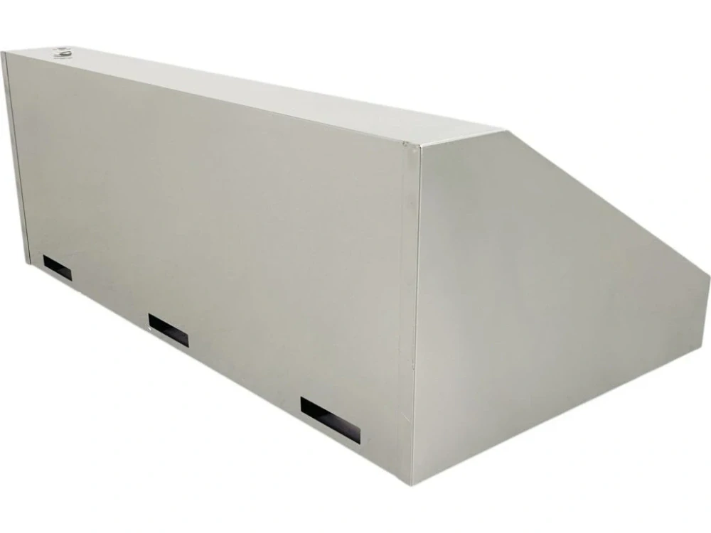 Nástěnná digestoř 1,2 x 0,7 m - s motorem, regulátorem a svítidlem