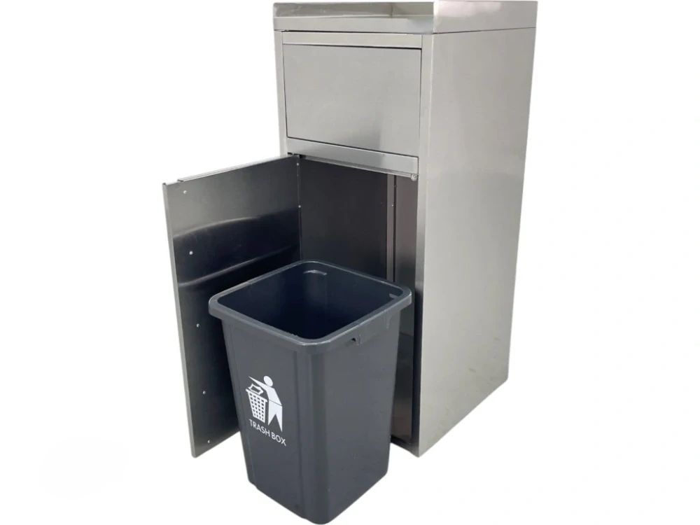 Nerezový odpadkový koš