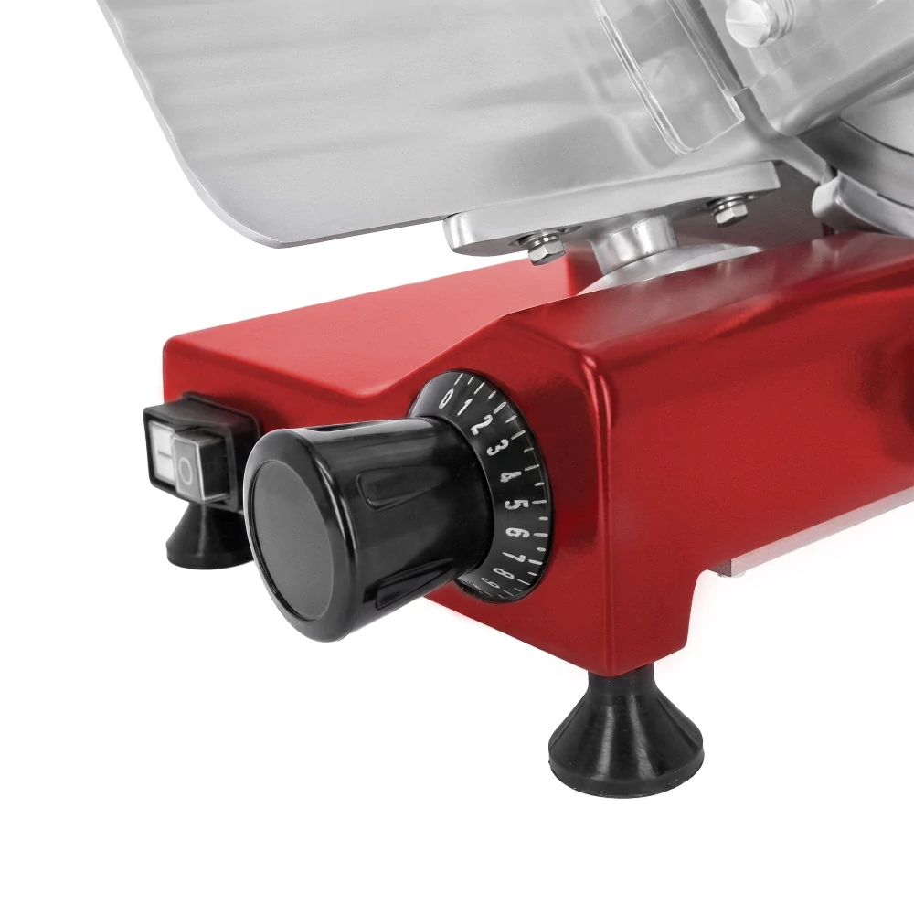 Nářezový stroj – 150 W – nůž: Ø 250 mm – červený