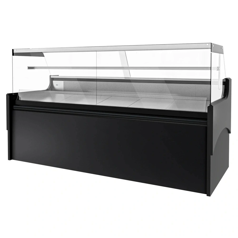 Chladicí/masný pult - 2480 mm - s LED osvětlením & 1 policí