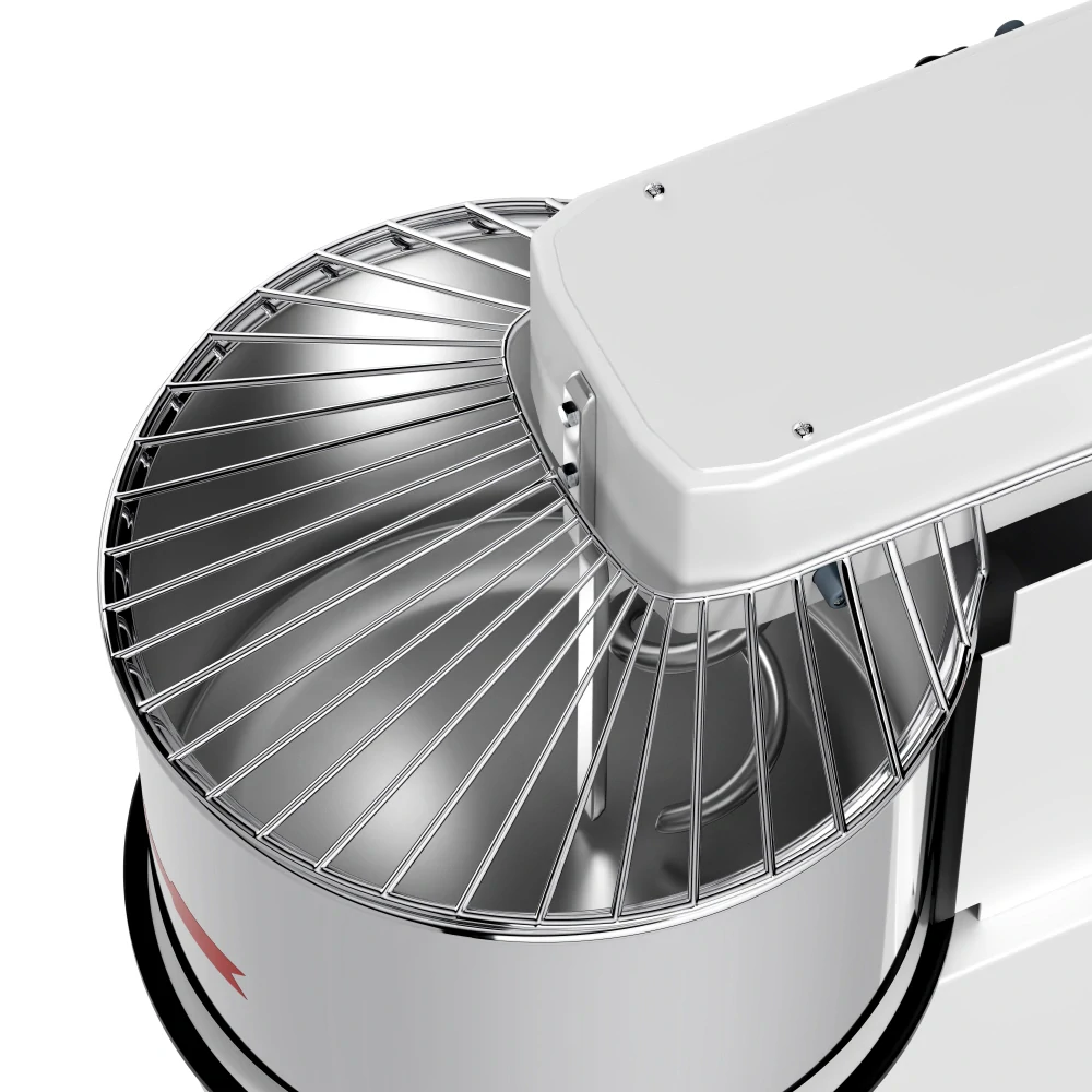 Hnětací stroj těsta - 42L / 38 kg - 2 rychlosti - odnímatelný kotel a sklapovací míchadlo - funkce časovače