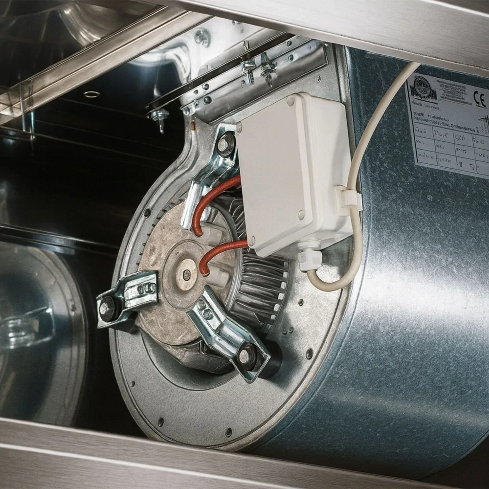 Nástěnná digestoř 1,6 m - s motorem, regulátorem, filtrem a svítidlem