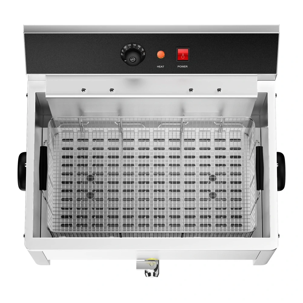 Elektrická fritéza na rybu 20,4L - s vypouštěcím kohoutkem