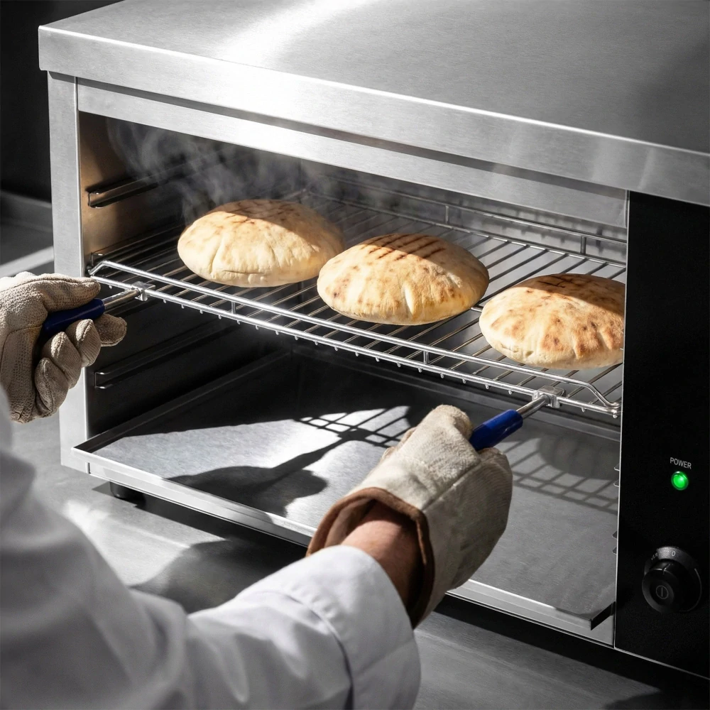 Pita trouba / Salamander KOMPAKT - 0,8 m| Trouba na gratinování | Topinkovač | Pečicí gril | Elektrický | Gastro