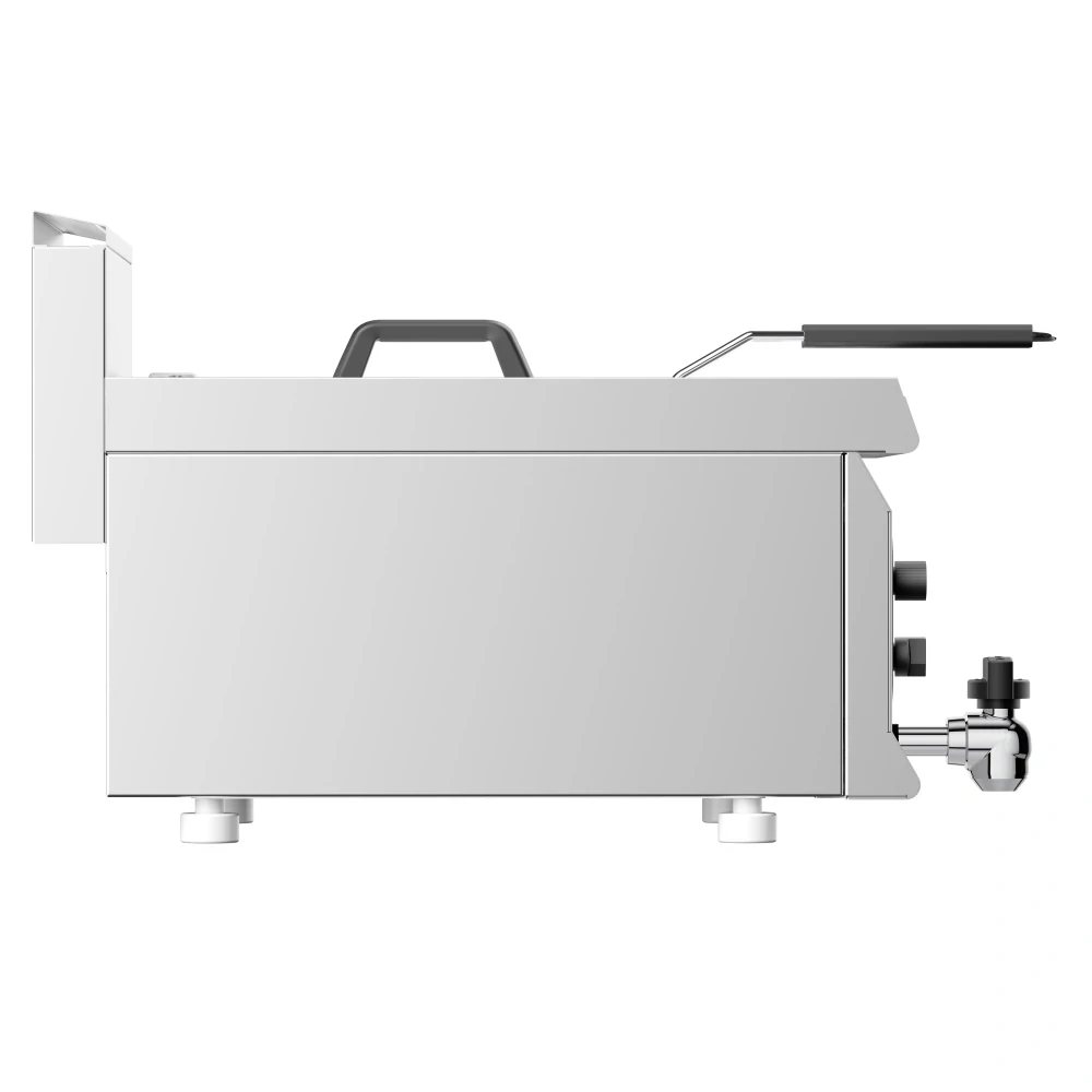 Plynová fritéza - 8 litrů - 6 kW - s vypouštěcím kohoutem