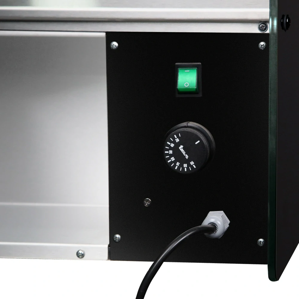 Ohřevná vitrína - 0,87 x 1 m - 3 x GN 1/1