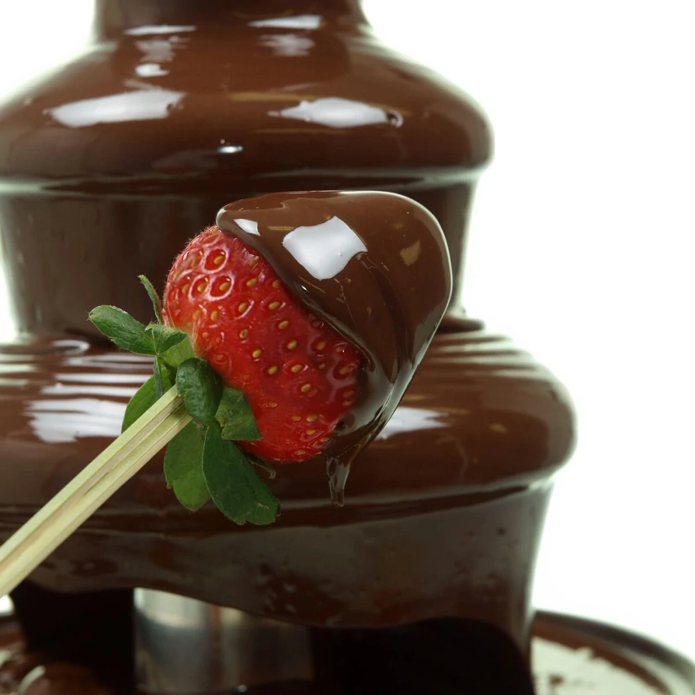 Profesionální čokoládová fontána - 300 W - 6 pater - Plnicí množství: 8 kg - Výška: 840 mm