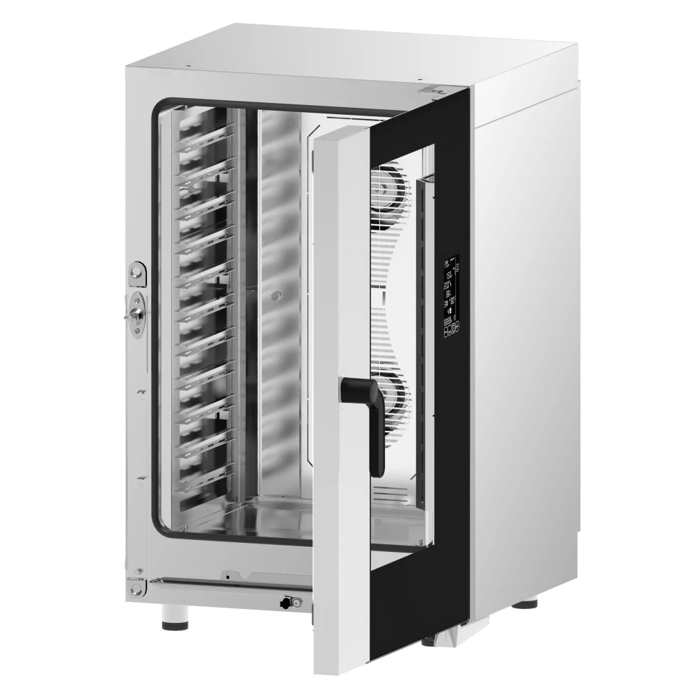 Elektrický kombinovaný konvektomat - digitální - 2,4″ LCD displej - 11x GN 1/1